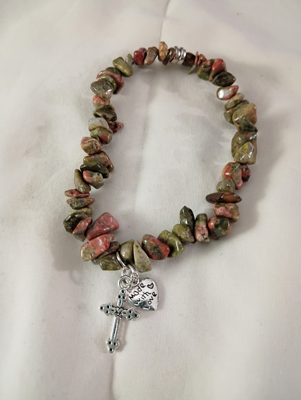 Unakite Stretch Bracelet